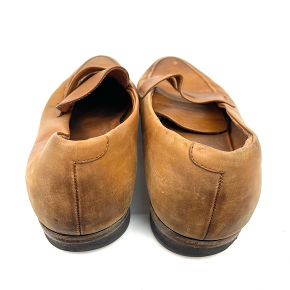 Wolf & Shepherd Ringer Loafers Men’s Size 11.5 – Cognac Honey Leather - Picture 4 of 6